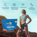 Vegan Protein Powder with BCAA  Organic Hemp Seed Gluten Free Non-GMO Dairy Soy Sugar Free Low Carb Plant Based Protein Powder | Unflavored Warrior Blend by Sunwarrior