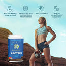 Vegan Protein Powder with BCAA  Organic Hemp Seed Gluten Free Non-GMO Dairy Soy Sugar Free Low Carb Plant Based Protein Powder | Unflavored Warrior Blend by Sunwarrior
