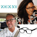 ZENNI Rectangle Glasses for Men Blue Light Blocking Glasses Women Lightweight Eyewear Anti Eye Strain Relieve Digital Screen