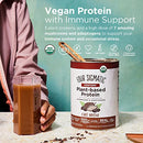 Four Sigmatic Organic Plant-Based Protein Powder Unflavored Protein with Lion’s Mane, Chaga, Cordyceps and More | Clean Vegan Protein Elevated for Brain Function and Immune Support | 16.9 oz
