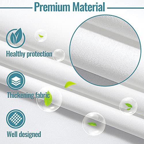 1 Pack Hotel Fabric Snap in Shower Curtain Liner Replacement Removable Water Repellent Liner for Bathroom Shower Curtain Liner 70W X 54H(70Wx54H (for 71(W) x74(H) Shower Curtain))
