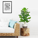 BESAMENATURE Artificial Fiddle Leaf Fig Tree/Faux Ficus Lyrata for Home Office Decoration, 30.5" Tall, with Cotton Rope Basket