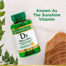 Nature's Bounty Vitamin D, Immune Support, 2000 IU, Softgels, 350 Ct