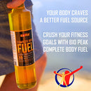 BIO PEAK Complete Body Fuel | Nutritional Metabolic Support Oil | Vegan Omega 3 6 9 Essential Fatty Acid Complex with DHA EPA | Keto MCT Oil Pure C8 | Paleo | Premium Eco Glass Bottle