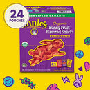 Annie's Organic Bunny Fruit Snacks, Gluten Free, Variety Pack, 24 Pouches
