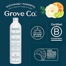 Grove Co. Ultimate Dish Soap Refills (3 x 16 Fl Oz) Removes 48-hr Stuck-on Food and Grease, Plastic Free Cleaning Products, 100% Natural Lavender Blossom & Thyme Fragrance