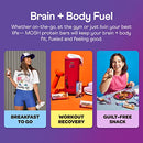 MOSH Variety Pack Protein Bars, 6pk, Keto Snack, Gluten-Free, No Added Sugar, 12g Whey Protein, Lion's Mane, B12 Vitamins, Supports Brain Health, Breakfast To-Go (Flavors may vary)