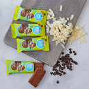 BHU Cookie Dough Keto Protein Bars, Chocolate Chip, Ultra Creamy Refrigerated Keto Snacks - 4g Net Carbs, 1g Sugar (8 Bars)