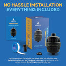 AquaBliss High Output Revitalizing Shower Filter - Reduces Dry Itchy Skin, Dandruff, Eczema, and Dramatically Improves The Condition of Your Skin, Hair and Nails - Chrome (SF100)