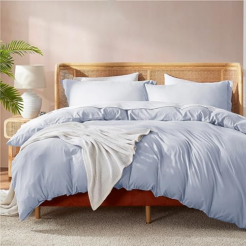 Nestl Twin Duvet Cover - Soft Double Brushed Light Sage Duvet Cover Twin/Twin XL, 2 Piece, with Button Closure, Duvet Cover 68x90 inches