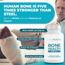 Bone Health Formula Calcium and Magnesium Supplement - Prep for Scan Bone Strength Supplements with Plant Based Calcium Citrate, Potassium Magnesium - Bone and Joint Vitamins for Women and Men