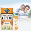 Garden of Life Vitamin C - Vitamin Code Raw Vitamin C - 120 Vegan Capsules, 500mg Whole Food Vitamin C with Bioflavonoids, Fruits & Veggies, Probiotics, Gluten Free Vitamin C Supplements for Adults (Shipping Only)