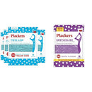 Plackers Twin-Line Dental Flossers, Advanced Whitening and Dual Action Flossing System, Easy Storage, Super Tuffloss, 2X The Clean, Cool Mint Flavor