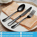 30 Piece Silverware Set Service for 6,Premium Stainless Steel Mirror Polished Cutlery Utensil Set,Durable Home Kitchen Eating Tableware Set,Include Fork Knife Spoon Set,Dishwasher Safe