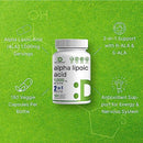 Alpha Lipoic Acid 1,000mg, 180 Veggie Capsules – 50/50 R-ALA & S-ALA for Max Bioavailability – Antioxidant Supplement – Energy & Nervous System Support – Non-GMO