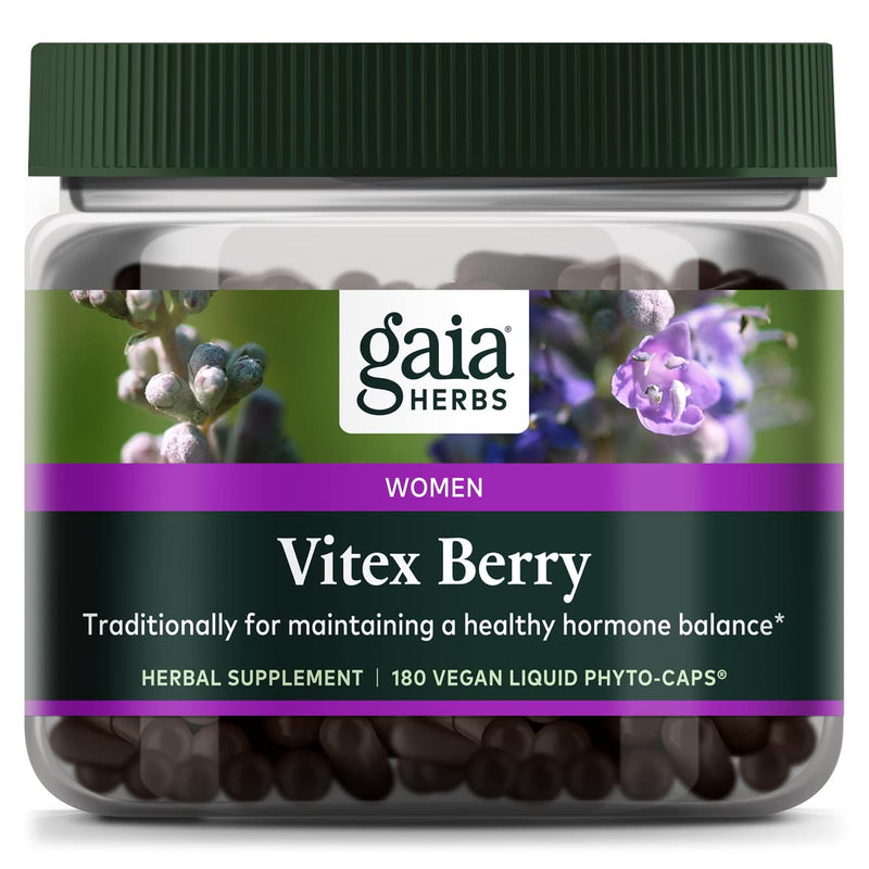 Gaia Herbs Vitex Berry Capsules - Supports Hormone Balance & Fertility for Women