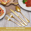 30 Piece Silverware Set Service for 6,Premium Stainless Steel Mirror Polished Cutlery Utensil Set,Durable Home Kitchen Eating Tableware Set,Include Fork Knife Spoon Set,Dishwasher Safe