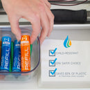 JAWS Hardwood Floor Cleaner Bottle with 2 Refill Pods. Refillable Cleaning Supplies.