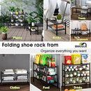 BMOSU 2-Tier Bamboo Shoe Rack Premium Stackable Shoe Shelf Storage Organizer for Hallway Closet Living Room Entryway Organizer (Natural Bamboo)