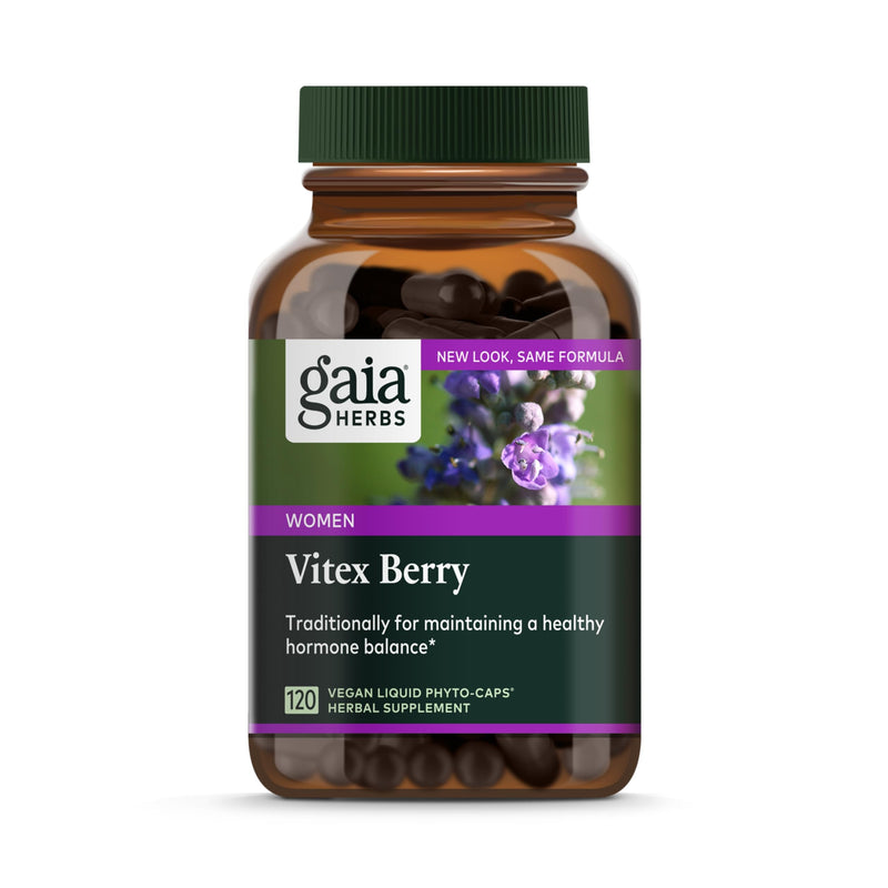 Gaia Herbs Vitex Berry Capsules - Supports Hormone Balance & Fertility for Women