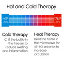 Arctic Flex Hot Water Bottle (XL 2 Liter) - Heat Up Rubber Cold Pack - Cramp Compress with Cover - Portable, Reusable, Reheatable and Transparent Ice Bag - Therapy Heating Pad - Warming Pain Relief