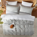 Nestl Twin Duvet Cover - Soft Double Brushed Light Grey Duvet Cover Twin/Twin XL, 2 Piece, with Button Closure, Duvet Cover 68x90 inches