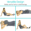 Arctic Flex Hot Water Bottle (XL 2 Liter) - Heat Up Rubber Cold Pack - Cramp Compress with Cover - Portable, Reusable, Reheatable and Transparent Ice Bag - Therapy Heating Pad - Warming Pain Relief