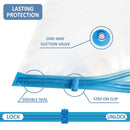 20 Pack Vacuum Storage Bags, Space Saver Bags (4 Jumbo/4 Large/4 Medium/4 Small/4 Roll) Compression for Comforters and Blankets, Sealer Clothes Storage, Hand Pump Included