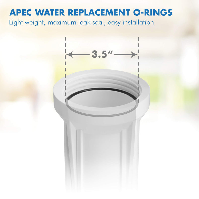 APEC Water Systems Set 3 Pcs 3.5" O.D. Replacement ORing for Reverse Osmosis Water Filter Housings with lubricant (O-RING-COMBO-A)