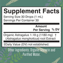 Nootropic Focus Supplement for Adults | USDA Organic Brain Supplement with Ginkgo Biloba & Astragalus | Focus & Adrenal Support | Brain and Memory Drops | Vegan | Non-GMO | Gluten Free | 30 Servings