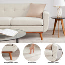 Kingfun Tbfit 65" W Loveseat Sofa, Mid Century Modern Decor Love Seat Couches for Living Room, Button Tufted Upholstered Love Seats Furniture, Solid and Easy to Install Small Couch for Bedroom, Grey…