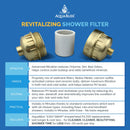 AquaBliss High Output Revitalizing Shower Filter - Reduces Dry Itchy Skin, Dandruff, Eczema, and Dramatically Improves The Condition of Your Skin, Hair and Nails - Chrome (SF100)