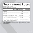 Sports Research Evening Primrose Supplement from Cold Pressed Oil - Softgels for Women’s Health & Skin Health - Gluten Free & Non-GMO GLA - High Potency 1300mg, 120 Count