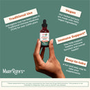 Nootropic Focus Supplement for Adults | USDA Organic Brain Supplement with Ginkgo Biloba & Astragalus | Focus & Adrenal Support | Brain and Memory Drops | Vegan | Non-GMO | Gluten Free | 30 Servings