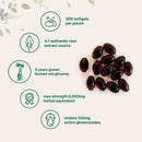 Micro Ingredients Maximum Strength Organic Korean Ginseng Root 200:1 Powder, 4 Ounce, Red Panax Ginseng Powder, Active Ginsenosides, Vegan Friendly