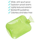 Arctic Flex Hot Water Bottle (XL 2 Liter) - Heat Up Rubber Cold Pack - Cramp Compress with Cover - Portable, Reusable, Reheatable and Transparent Ice Bag - Therapy Heating Pad - Warming Pain Relief