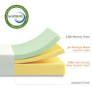 ZINUS 6 Inch Green Tea Memory Foam Mattress, Fiberglass Free, Patented Custom Contour Support, Sturdy Base Foam, CertiPUR-US Certified, Bed-in-a-box, Twin, White