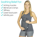 Arctic Flex Hot Water Bottle (XL 2 Liter) - Heat Up Rubber Cold Pack - Cramp Compress with Cover - Portable, Reusable, Reheatable and Transparent Ice Bag - Therapy Heating Pad - Warming Pain Relief