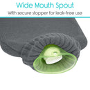 Arctic Flex Hot Water Bottle (XL 2 Liter) - Heat Up Rubber Cold Pack - Cramp Compress with Cover - Portable, Reusable, Reheatable and Transparent Ice Bag - Therapy Heating Pad - Warming Pain Relief