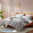 Nestl Twin Duvet Cover - Soft Double Brushed Light Grey Duvet Cover Twin/Twin XL, 2 Piece, with Button Closure, Duvet Cover 68x90 inches