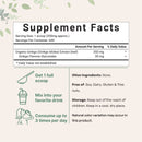 Micro Ingredients Raw Organic Ginkgo Biloba Powder, 8 Ounce (18 Months Supply), Filler Free, Supports Brain Function and Mental Alertness, No GMOs and Vegan Friendly