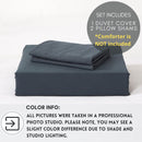 ALAZURIA Bedding Duvet Cover 2 Piece Set - Super Soft Prewashed, Duvet Covers Twin with Zipper Closure & 4 Corner Ties (1 Duvet Cover + 1 Pillow Case) Terracotta Pastel, Twin