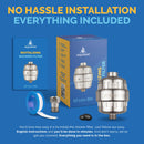 AquaBliss High Output Revitalizing Shower Filter - Reduces Dry Itchy Skin, Dandruff, Eczema, and Dramatically Improves The Condition of Your Skin, Hair and Nails - Chrome (SF100)