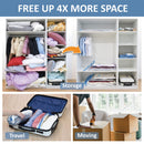 20 Pack Vacuum Storage Bags, Space Saver Bags (4 Jumbo/4 Large/4 Medium/4 Small/4 Roll) Compression for Comforters and Blankets, Sealer Clothes Storage, Hand Pump Included