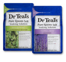 Dr Teal's Epsom Salt Bath Soaking Solution, Eucalyptus and Lavender, 2 Count, 3lb Bags - 6lbs Total (Packaging May Vary)