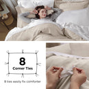Bedsure Twin/Twin XL Duvet Cover Dorm Bedding - Soft Prewashed White Duvet Cover Twin, 2 Pieces, Includes 1 Duvet Cover (68"x90") with Zipper Closure & 1 Pillow Sham, Comforter NOT Included
