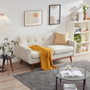 Kingfun Tbfit 65" W Loveseat Sofa, Mid Century Modern Decor Love Seat Couches for Living Room, Button Tufted Upholstered Love Seats Furniture, Solid and Easy to Install Small Couch for Bedroom, Grey…